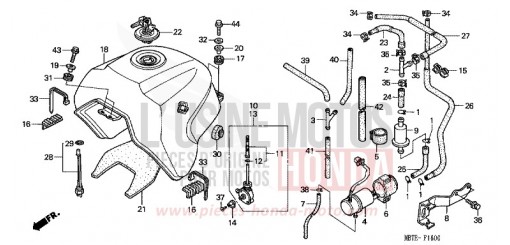 FUEL TANK XL1000V2 de 2002